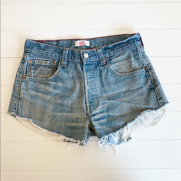 Levi’s 501 Distressed DIY Cut Off Shorts
